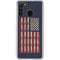 Blue Bullet American Flag Galaxy A21 Clear Case
