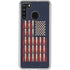 Blue Bullet American Flag Galaxy A21 Clear Case
