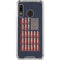 Blue Bullet American Flag Galaxy A30 Clear Case