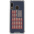 Blue Bullet American Flag Galaxy A30 Clear Case
