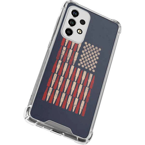 Blue Bullet American Flag Galaxy A33 5G Clear Case