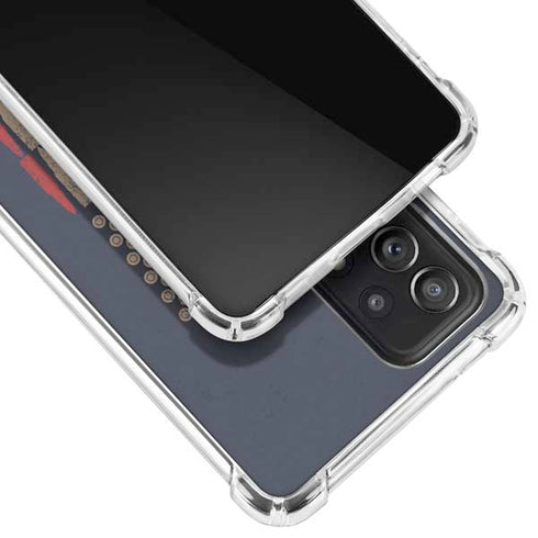 Blue Bullet American Flag Galaxy A52 5G Clear Case