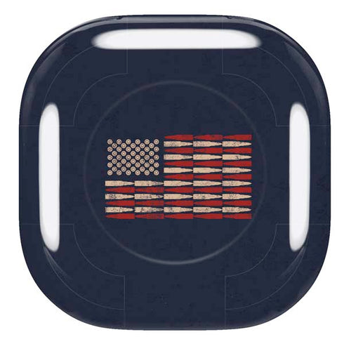 Blue Bullet American Flag Galaxy Buds Pro Skin