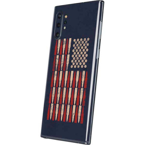 Blue Bullet American Flag Galaxy Note 10 Plus Skin