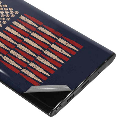 Blue Bullet American Flag Galaxy Note 10 Plus Skin