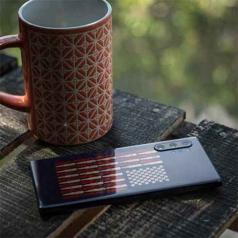 Blue Bullet American Flag Galaxy Note 10 Plus Skin