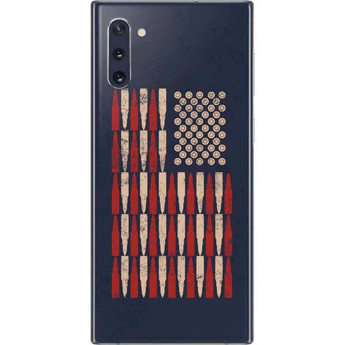 Blue Bullet American Flag Galaxy Note 10 Skin