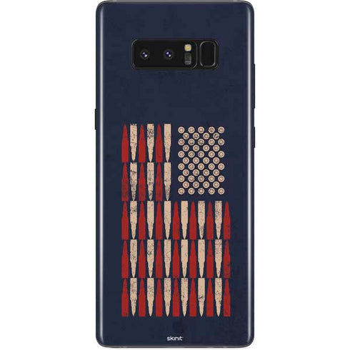Blue Bullet American Flag Galaxy Note 8 Skin
