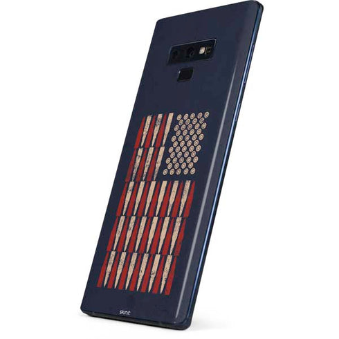 Blue Bullet American Flag Galaxy Note 9 Skin