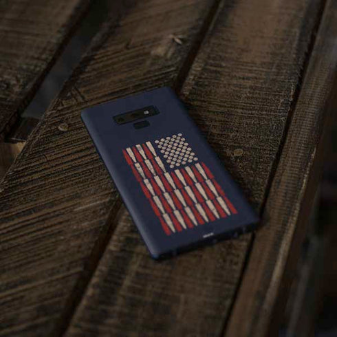 Blue Bullet American Flag Galaxy Note 9 Skin