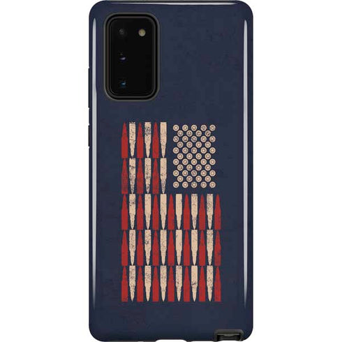 Blue Bullet American Flag Galaxy Note20 5G Pro Case
