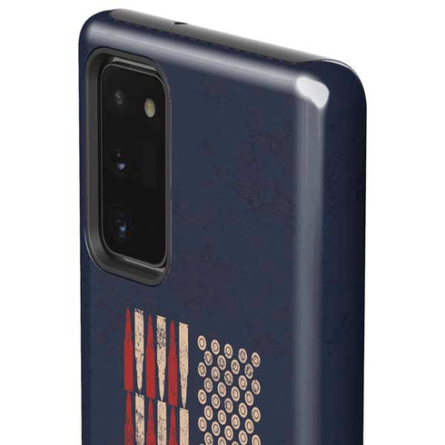 Blue Bullet American Flag Galaxy Note20 5G Pro Case