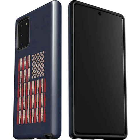 Blue Bullet American Flag Galaxy Note20 5G Pro Case