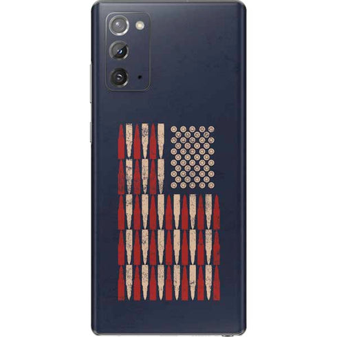 Blue Bullet American Flag Galaxy Note20 5G Skin