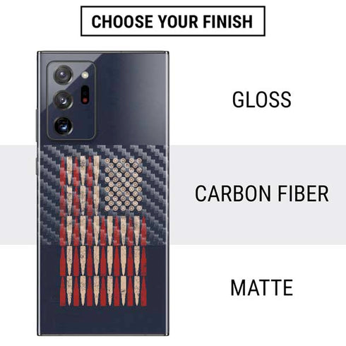 Blue Bullet American Flag Galaxy Note20 Ultra 5G Skin
