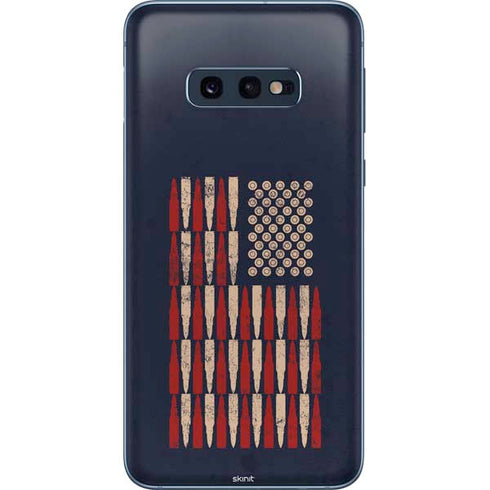 Blue Bullet American Flag Galaxy S10e Skin