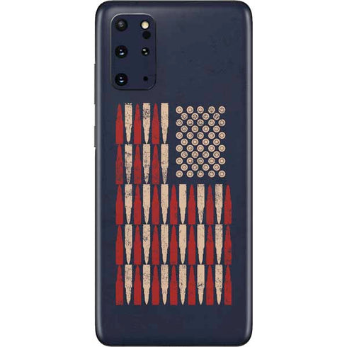 Blue Bullet American Flag Galaxy S20 Plus Skin