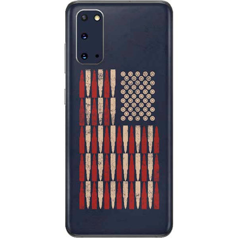 Blue Bullet American Flag Galaxy S20 Skin