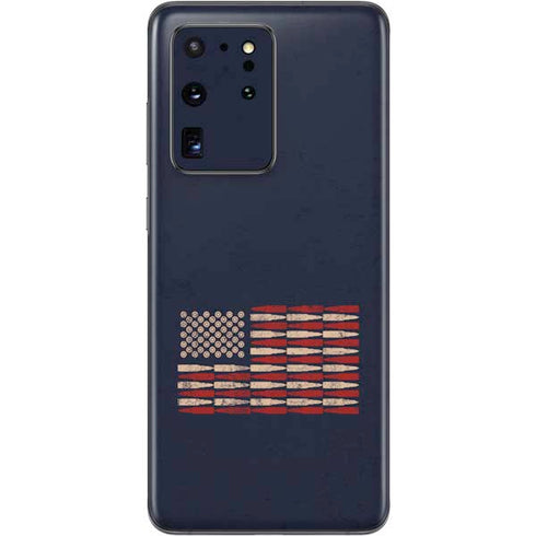 Blue Bullet American Flag Galaxy S20 Ultra 5G Skin