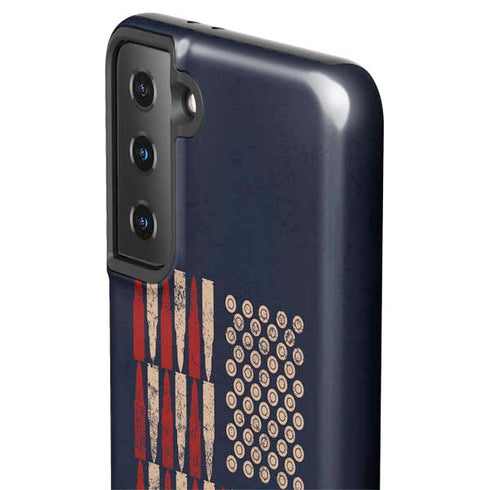 Blue Bullet American Flag Galaxy S21 FE Pro Case