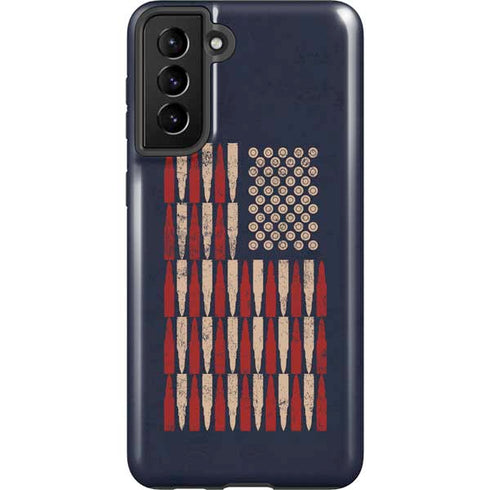 Blue Bullet American Flag Galaxy S21 Plus 5G Pro Case