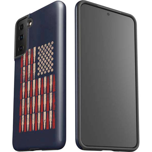 Blue Bullet American Flag Galaxy S21 Plus 5G Pro Case