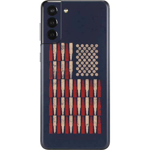 Blue Bullet American Flag Galaxy S21 Plus 5G Skin