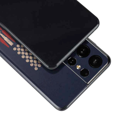 Blue Bullet American Flag Galaxy S21 Ultra 5G Skin