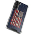 Blue Bullet American Flag Galaxy S22 Clear Case