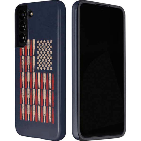 Blue Bullet American Flag Galaxy S22 Plus Pro Case