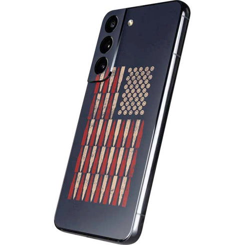 Blue Bullet American Flag Galaxy S22 Skin