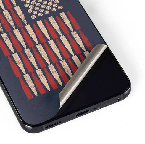 Blue Bullet American Flag Galaxy S22 Skin