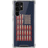 Blue Bullet American Flag Galaxy S22 Ultra Clear Case