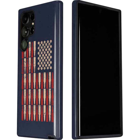 Blue Bullet American Flag Galaxy S22 Ultra Pro Case