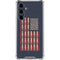 Blue Bullet American Flag Galaxy S23 FE Clear Case