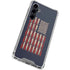Blue Bullet American Flag Galaxy S23 FE Clear Case