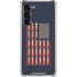 Blue Bullet American Flag Galaxy S23 Plus Clear Case