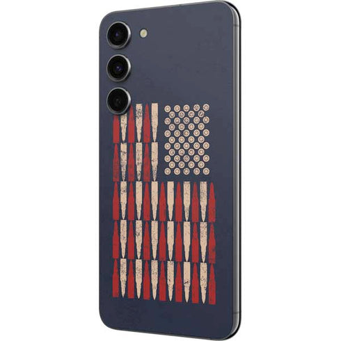 Blue Bullet American Flag Galaxy S23 Plus Skin