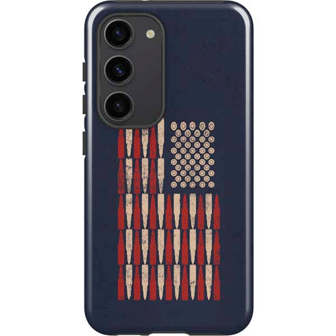 Blue Bullet American Flag Galaxy S23 Pro Case
