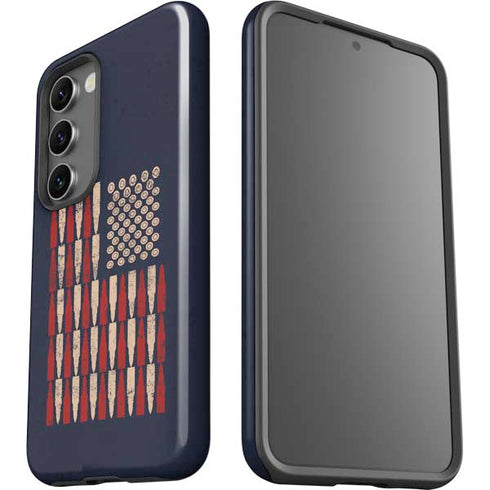 Blue Bullet American Flag Galaxy S23 Pro Case