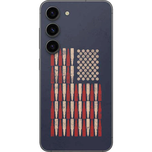 Blue Bullet American Flag Galaxy S23 Skin