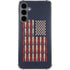 Blue Bullet American Flag Galaxy S24 Plus Clear Case