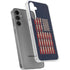 Blue Bullet American Flag Galaxy S24 Plus Clear Case