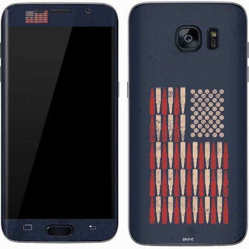 Blue Bullet American Flag Galaxy S7 Skin