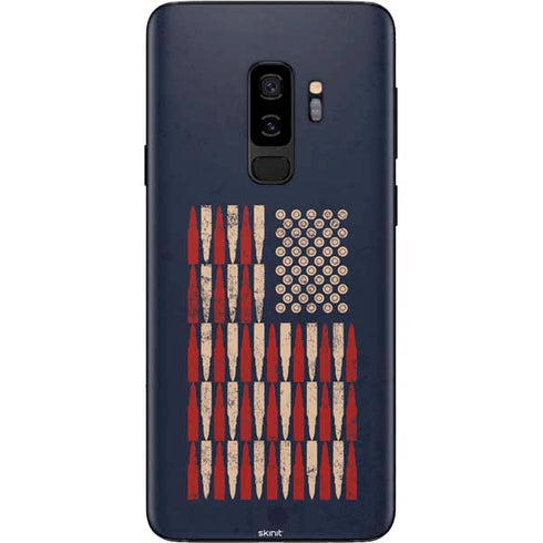 Blue Bullet American Flag Galaxy S9 Plus Skin