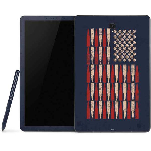 Blue Bullet American Flag Samsung Galaxy Tab Skin