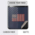Blue Bullet American Flag Galaxy Z Flip Skin