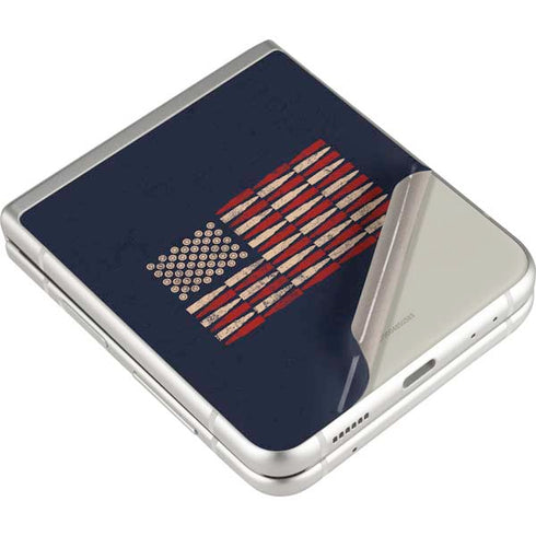 Blue Bullet American Flag Galaxy Z Flip3 5G Skin