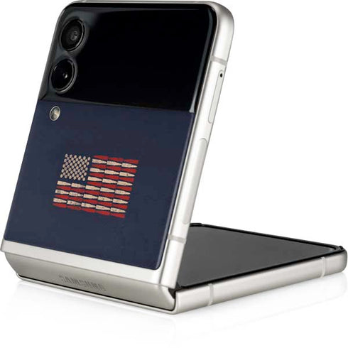 Blue Bullet American Flag Galaxy Z Flip4 5G Skin