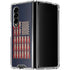 Blue Bullet American Flag Galaxy Z Fold4 5G Clear Case